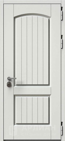 Фото «Светлая входная дверь с бронзовой ручкой  №526»