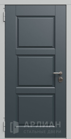 Фото №2 «Серая дверь в квартиру металлическая прочная  №677»